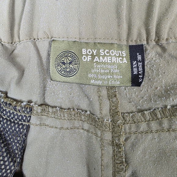 Boy Scouts of America Switchback Cargo Shorts Men's Size XL Green Hiking Outdoor - Picture 3 of 10